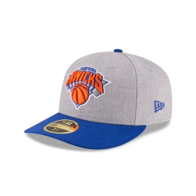 Sapca New Era New York Knicks NBA Heather Low Profile 59FIFTY Fitted - Gri